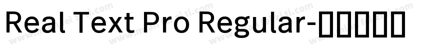 Real Text Pro Regular字体转换